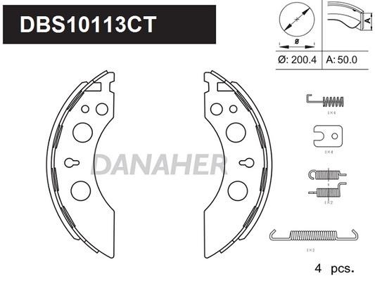 Danaher DBS10113CT Колодки гальмівні барабанні, комплект DBS10113CT: Купити в Україні - Добра ціна на EXIST.UA!