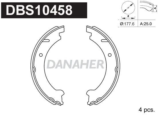 Danaher DBS10458 Колодки гальмівні стояночного гальма DBS10458: Купити в Україні - Добра ціна на EXIST.UA!