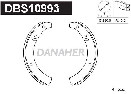 Danaher DBS10993 Колодки гальмівні барабанні, комплект DBS10993: Купити в Україні - Добра ціна на EXIST.UA!