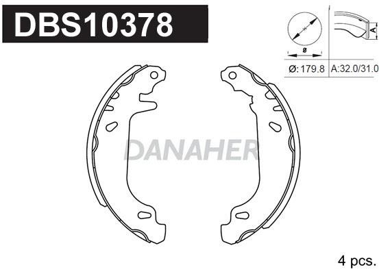 Danaher DBS10378 Колодки гальмівні барабанні, комплект DBS10378: Купити в Україні - Добра ціна на EXIST.UA!