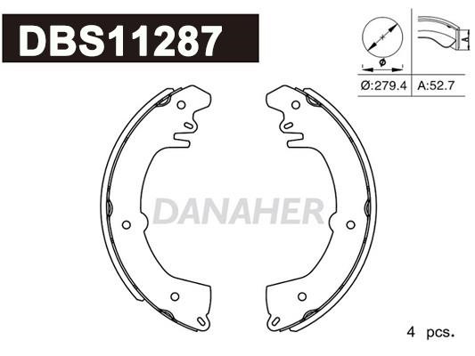 Danaher DBS11287 Колодки гальмівні барабанні, комплект DBS11287: Купити в Україні - Добра ціна на EXIST.UA!
