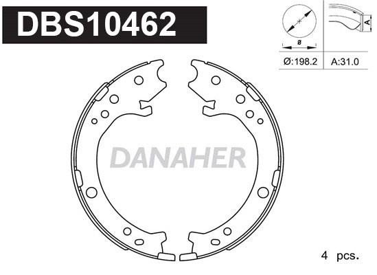 Danaher DBS10462 Колодки гальмівні стояночного гальма DBS10462: Купити в Україні - Добра ціна на EXIST.UA!