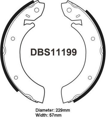Danaher DBS11199 Колодки гальмівні барабанні, комплект DBS11199: Купити в Україні - Добра ціна на EXIST.UA!