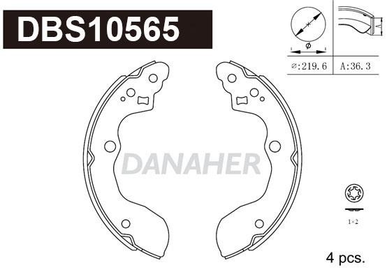 Danaher DBS10565 Колодки гальмівні барабанні, комплект DBS10565: Купити в Україні - Добра ціна на EXIST.UA!