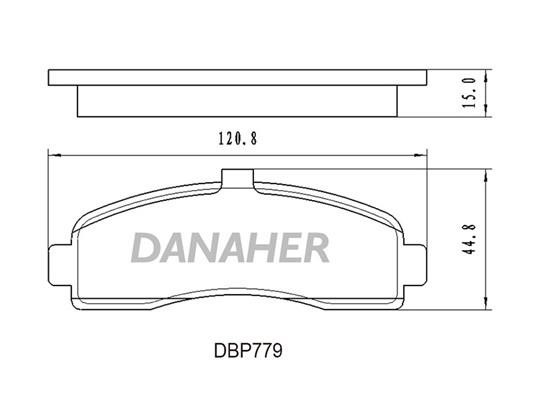 Danaher DBP779 Гальмівні колодки, комплект DBP779: Купити в Україні - Добра ціна на EXIST.UA!