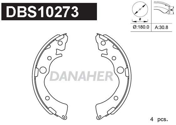Danaher DBS10273 Колодки гальмівні барабанні, комплект DBS10273: Купити в Україні - Добра ціна на EXIST.UA!