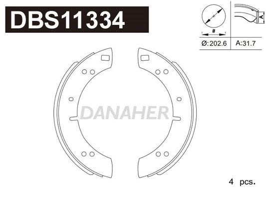 Danaher DBS11334 Колодки гальмівні барабанні, комплект DBS11334: Купити в Україні - Добра ціна на EXIST.UA!