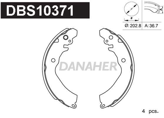 Danaher DBS10371 Колодки гальмівні барабанні, комплект DBS10371: Купити в Україні - Добра ціна на EXIST.UA!