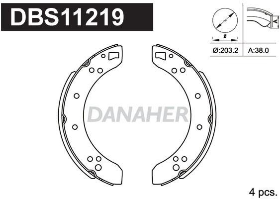 Danaher DBS11219 Колодки гальмівні барабанні, комплект DBS11219: Купити в Україні - Добра ціна на EXIST.UA!
