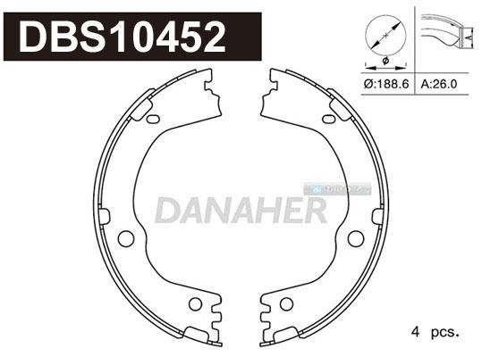 Danaher DBS10452 Колодки гальмівні стояночного гальма DBS10452: Купити в Україні - Добра ціна на EXIST.UA!