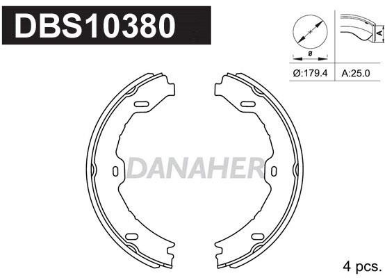 Danaher DBS10380 Колодки гальмівні стояночного гальма DBS10380: Купити в Україні - Добра ціна на EXIST.UA!