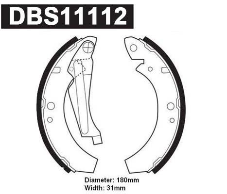 Danaher DBS11112 Колодки гальмівні барабанні, комплект DBS11112: Купити в Україні - Добра ціна на EXIST.UA!