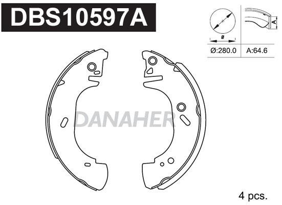 Danaher DBS10597A Колодки гальмівні барабанні, комплект DBS10597A: Купити в Україні - Добра ціна на EXIST.UA!