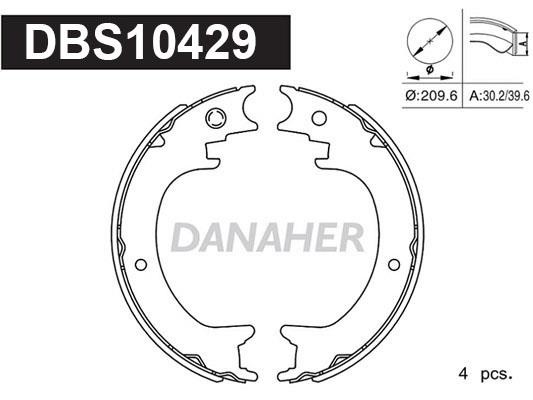 Danaher DBS10429 Колодки гальмівні стояночного гальма DBS10429: Купити в Україні - Добра ціна на EXIST.UA!