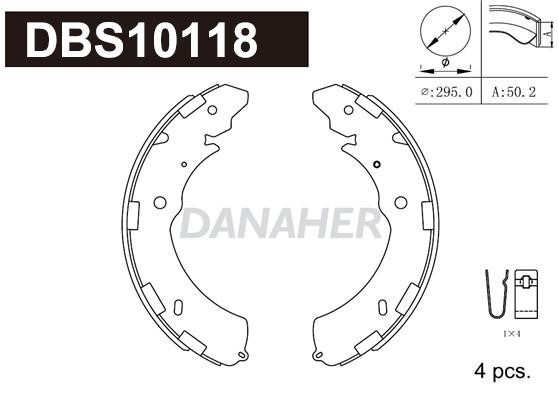 Danaher DBS10118 Колодки гальмівні барабанні, комплект DBS10118: Купити в Україні - Добра ціна на EXIST.UA!