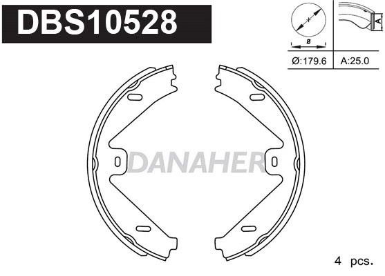 Danaher DBS10528 Колодки гальмівні стояночного гальма DBS10528: Купити в Україні - Добра ціна на EXIST.UA!