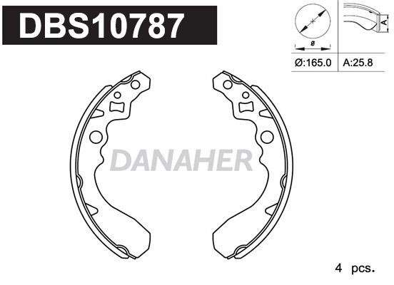 Danaher DBS10787 Колодки гальмівні барабанні, комплект DBS10787: Купити в Україні - Добра ціна на EXIST.UA!
