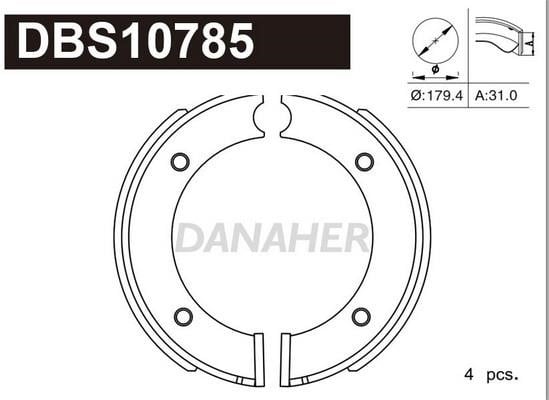 Danaher DBS10785 Колодки гальмівні барабанні, комплект DBS10785: Купити в Україні - Добра ціна на EXIST.UA!