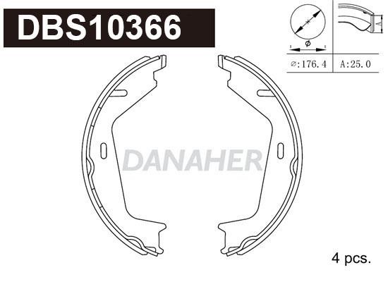 Danaher DBS10366 Колодки гальмівні стояночного гальма DBS10366: Купити в Україні - Добра ціна на EXIST.UA!