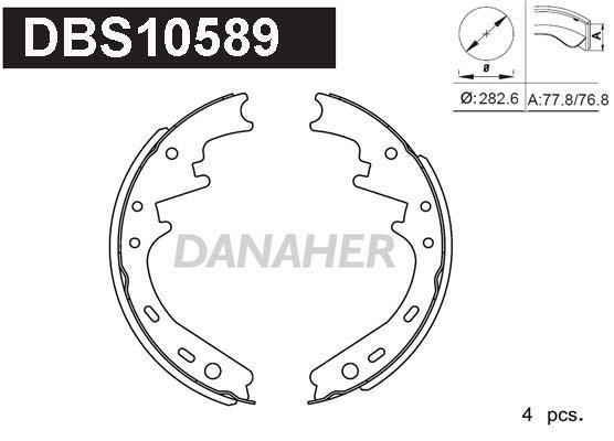 Danaher DBS10589 Колодки гальмівні барабанні, комплект DBS10589: Купити в Україні - Добра ціна на EXIST.UA!