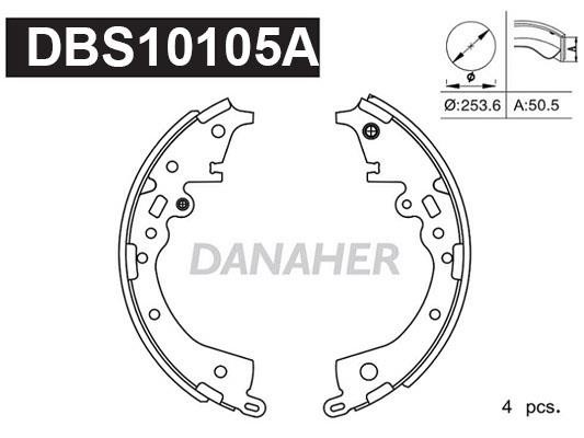 Danaher DBS10105A Колодки гальмівні барабанні, комплект DBS10105A: Купити в Україні - Добра ціна на EXIST.UA!