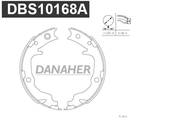 Danaher DBS10168A Колодки гальмівні стояночного гальма DBS10168A: Купити в Україні - Добра ціна на EXIST.UA!