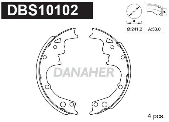 Danaher DBS10102 Колодки гальмівні барабанні, комплект DBS10102: Купити в Україні - Добра ціна на EXIST.UA!