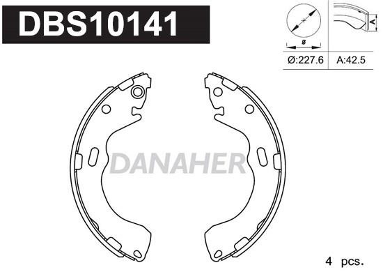 Danaher DBS10141 Колодки гальмівні барабанні, комплект DBS10141: Купити в Україні - Добра ціна на EXIST.UA!