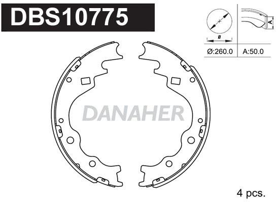 Danaher DBS10775 Колодки гальмівні барабанні, комплект DBS10775: Купити в Україні - Добра ціна на EXIST.UA!