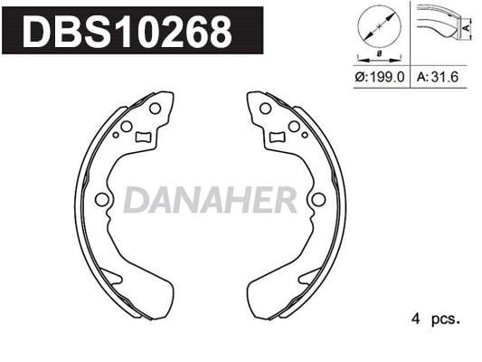 Danaher DBS10268 Колодки гальмівні барабанні, комплект DBS10268: Купити в Україні - Добра ціна на EXIST.UA!