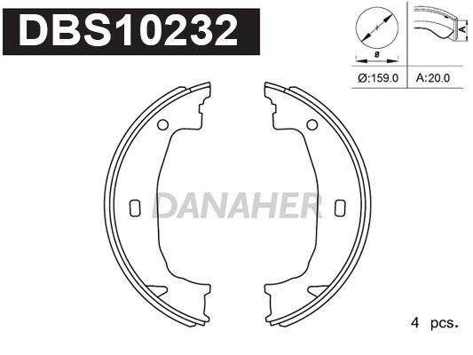 Danaher DBS10232 Колодки гальмівні стояночного гальма DBS10232: Купити в Україні - Добра ціна на EXIST.UA!