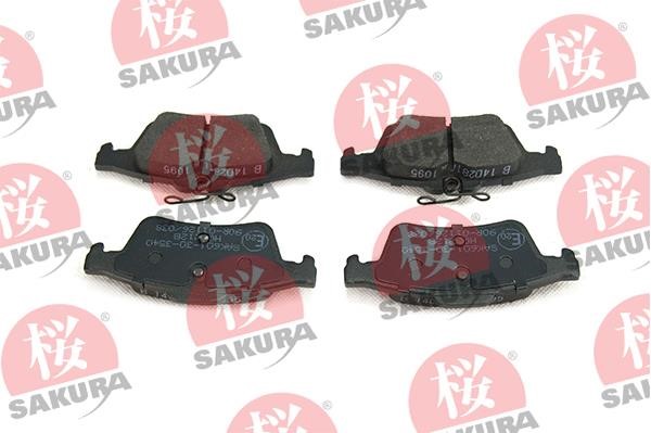 Sakura 601-30-3540 Гальмівні колодки, комплект 601303540: Купити в Україні - Добра ціна на EXIST.UA!