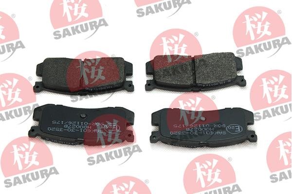Sakura 601-30-3520 Гальмівні колодки, комплект 601303520: Купити в Україні - Добра ціна на EXIST.UA!