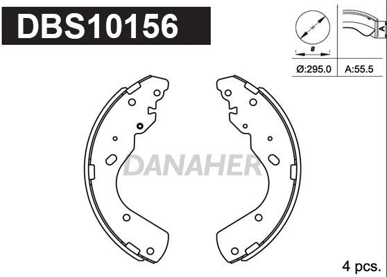 Danaher DBS10156 Колодки гальмівні барабанні, комплект DBS10156: Купити в Україні - Добра ціна на EXIST.UA!