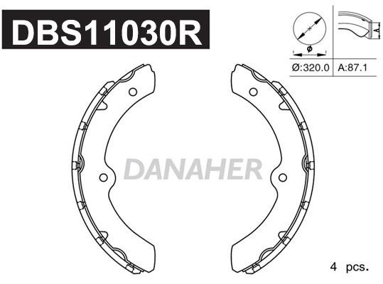 Danaher DBS11030R Колодки гальмівні барабанні, комплект DBS11030R: Купити в Україні - Добра ціна на EXIST.UA!