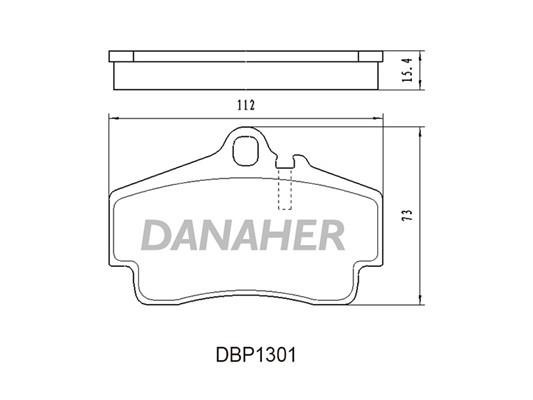 Danaher DBP1301 Гальмівні колодки, комплект DBP1301: Купити в Україні - Добра ціна на EXIST.UA!