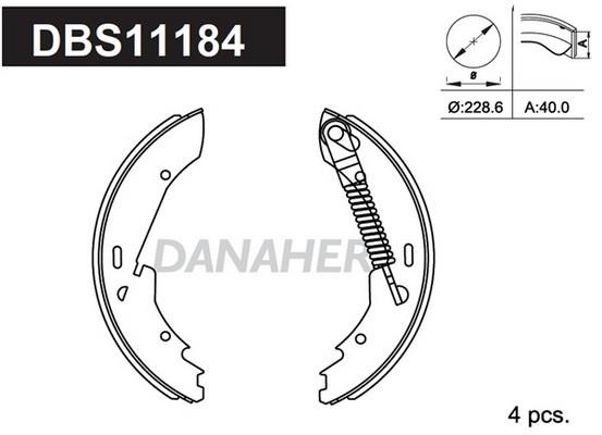 Danaher DBS11184 Колодки гальмівні барабанні, комплект DBS11184: Купити в Україні - Добра ціна на EXIST.UA!