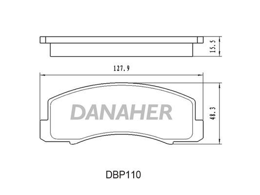 Danaher DBP110 Гальмівні колодки, комплект DBP110: Купити в Україні - Добра ціна на EXIST.UA!