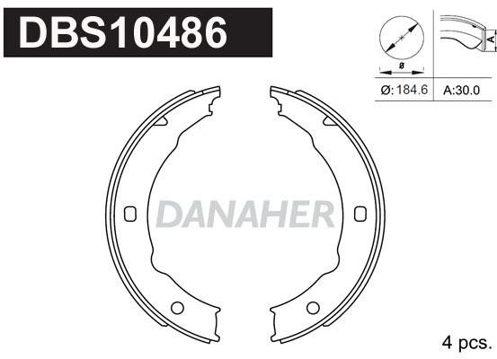 Danaher DBS10486 Колодки гальмівні стояночного гальма DBS10486: Купити в Україні - Добра ціна на EXIST.UA!