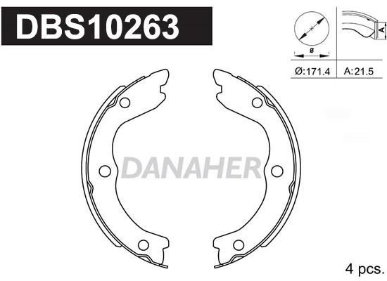 Danaher DBS10263 Колодки гальмівні стояночного гальма DBS10263: Купити в Україні - Добра ціна на EXIST.UA!