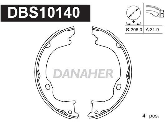 Danaher DBS10140 Колодки гальмівні стояночного гальма DBS10140: Купити в Україні - Добра ціна на EXIST.UA!