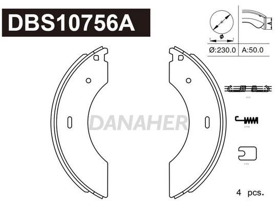 Danaher DBS10756A Колодки гальмівні барабанні, комплект DBS10756A: Купити в Україні - Добра ціна на EXIST.UA!