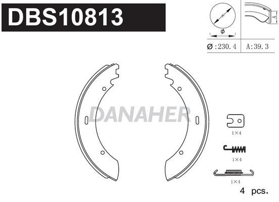 Danaher DBS10813 Колодки гальмівні барабанні, комплект DBS10813: Купити в Україні - Добра ціна на EXIST.UA!