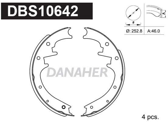 Danaher DBS10642 Колодки гальмівні барабанні, комплект DBS10642: Купити в Україні - Добра ціна на EXIST.UA!
