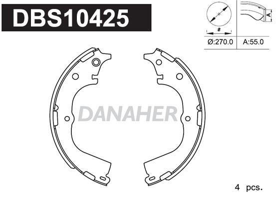 Danaher DBS10425 Колодки гальмівні барабанні, комплект DBS10425: Купити в Україні - Добра ціна на EXIST.UA!