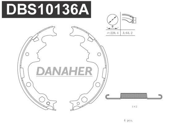 Danaher DBS10136A Колодки гальмівні барабанні, комплект DBS10136A: Купити в Україні - Добра ціна на EXIST.UA!
