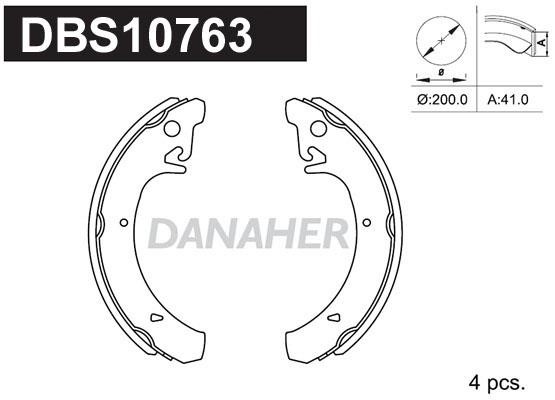 Danaher DBS10763 Колодки гальмівні барабанні, комплект DBS10763: Купити в Україні - Добра ціна на EXIST.UA!