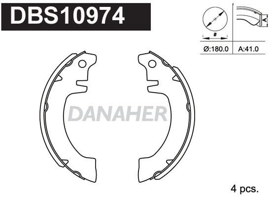 Danaher DBS10974 Колодки гальмівні барабанні, комплект DBS10974: Купити в Україні - Добра ціна на EXIST.UA!