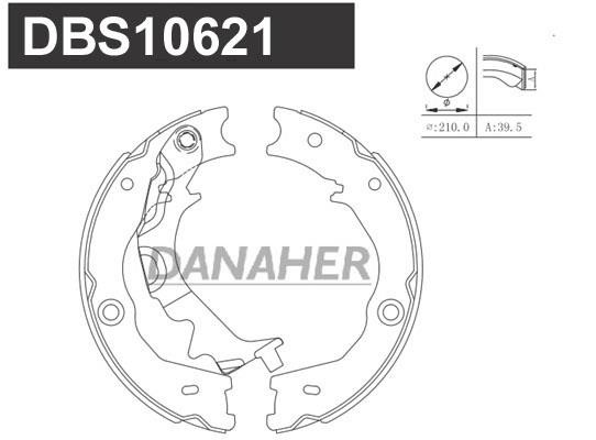 Danaher DBS10621 Колодки гальмівні стояночного гальма DBS10621: Купити в Україні - Добра ціна на EXIST.UA!