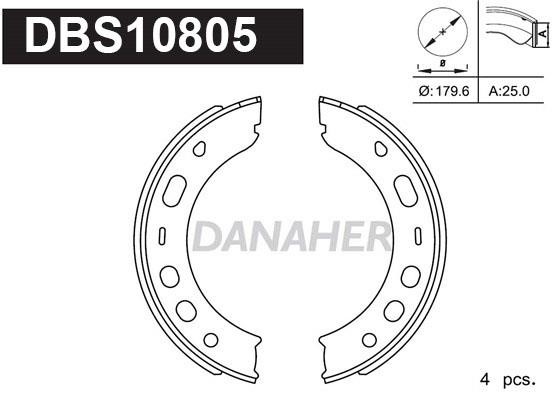 Danaher DBS10805 Колодки гальмівні стояночного гальма DBS10805: Купити в Україні - Добра ціна на EXIST.UA!